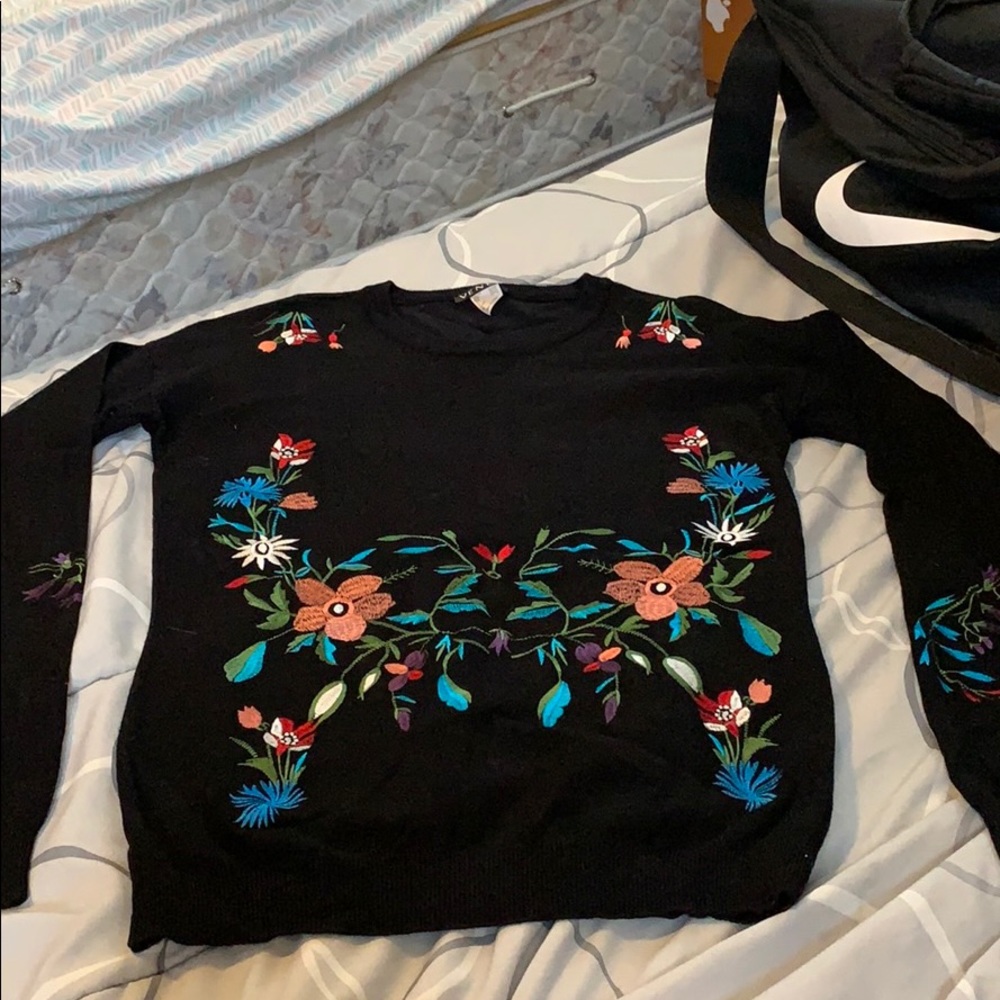 Black long sleeve sweater